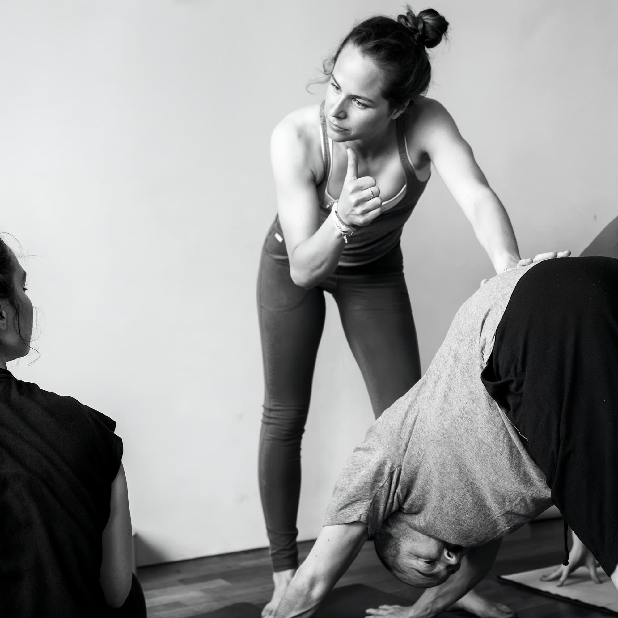 Chiara leading a yoga teacher training